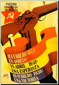 cartell de J. Renau, 1936. cartell de J. Renau, 1936.